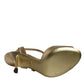 Dolce & Gabbana Gold Devotion Embellished Keira Sandals Shoes