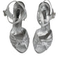 Dolce & Gabbana Silver Mirror Heels KEIRA Sandals Shoes