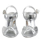 Dolce & Gabbana Silver Mirror Heels KEIRA Sandals Shoes