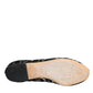 Dolce & Gabbana Black Lace Crystal Ballet Flats Loafer Shoes