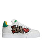 Dolce & Gabbana White Love Patch Portofino Sneakers Shoes