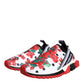 Dolce & Gabbana Multicolor Geranium Sorrento Sneakers Shoes