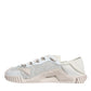 Dolce & Gabbana White Lace NS1 Low Top Sneaker Sports Shoes