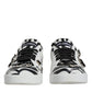 Dolce & Gabbana White Crystal Portofino Low Top Sneaker Shoes