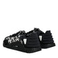 Dolce & Gabbana Black Logo Lace Up Low Top NS1 Sneakers Shoes