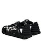 Dolce & Gabbana Black Logo Lace Up Low Top NS1 Sneakers Shoes