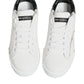 Dolce & Gabbana White Black Portofino Low Top Sneakers Shoes