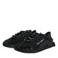 Dolce & Gabbana Black Lace Up Low Top NS1 Sneakers Shoes