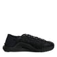 Dolce & Gabbana Black Lace Up Low Top NS1 Sneakers Shoes