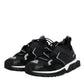 Dolce & Gabbana Black Mesh Sorrento Trekking Sneakers Shoes