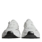 Dolce & Gabbana Silver White Daymaster Low Top Sneakers Shoes