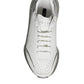 Dolce & Gabbana Silver White Daymaster Low Top Sneakers Shoes