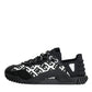 Dolce & Gabbana Black Logo Lace Up Low Top NS1 Sneakers Shoes