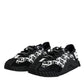 Dolce & Gabbana Black Logo Lace Up Low Top NS1 Sneakers Shoes