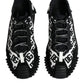 Dolce & Gabbana Black Logo Lace Up Low Top NS1 Sneakers Shoes