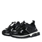 Dolce & Gabbana Black Mesh Sorrento Trekking Sneakers Shoes