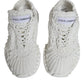 Dolce & Gabbana White Knitted Daymaster Sneakers Shoes