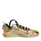 Dolce & Gabbana Metallic Gold NS1 Low Top Sneakers Shoes