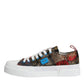 Dolce & Gabbana Multicolor Patchwork Low Top Sneakers Shoes