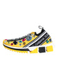 Dolce & Gabbana Yellow Sorrento Crystals Low Top Sneakers Shoes