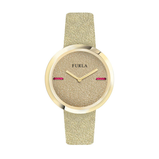 Furla Gold Leather Watch