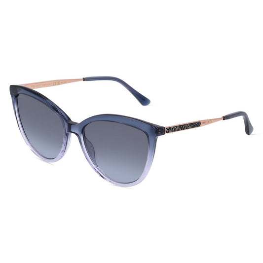 Jimmy Choo Blue Metal Sunglasses