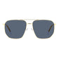 Polaroid Blue Metal Sunglasses