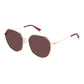 Polaroid Gold Metal Sunglasses