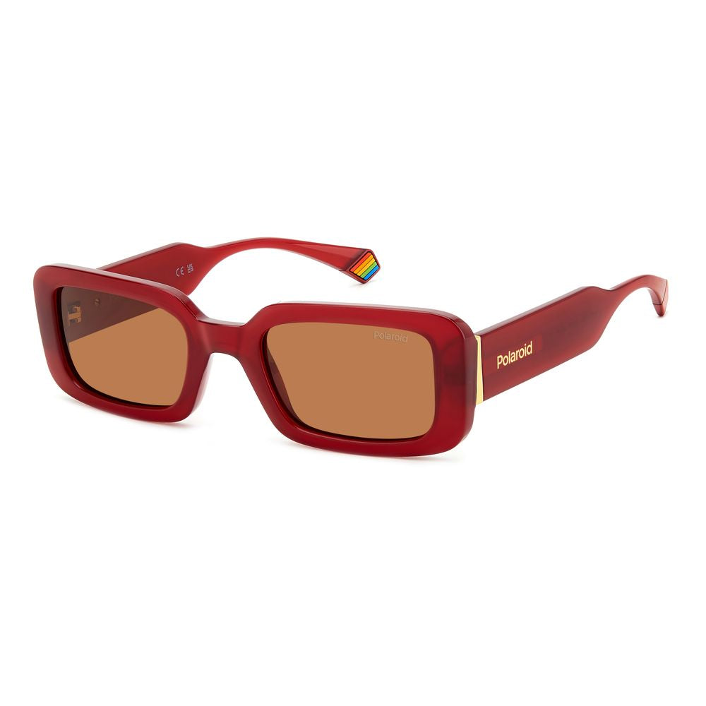 Polaroid Red Resin Sunglasses