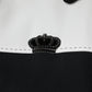 Dolce & Gabbana Black White DG Crown Full Zip Blouson Jacket