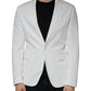 Dondup White Single Breasted One Button Dress Formal Blazer