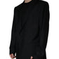 Dolce & Gabbana Black Wool Single Breasted Men Coat Blazer