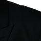 Dolce & Gabbana Black Wool Single Breasted Men Coat Blazer