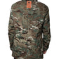 Dolce & Gabbana Multicolor Camouflage Collared Coat Jacket