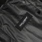 Dolce & Gabbana Black Cotton Blend Button Down Jacket