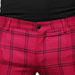 Dolce & Gabbana Pink Checkered Wool Skinny Pants