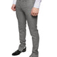 Dolce & Gabbana Gray Check Tartan Wool Skinny Pants