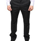 Dolce & Gabbana Black Stripes Skinny Men Dress Pants