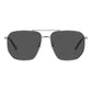 Polaroid Gray Metal Sunglasses