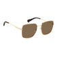 Polaroid Gold Metal Sunglasses