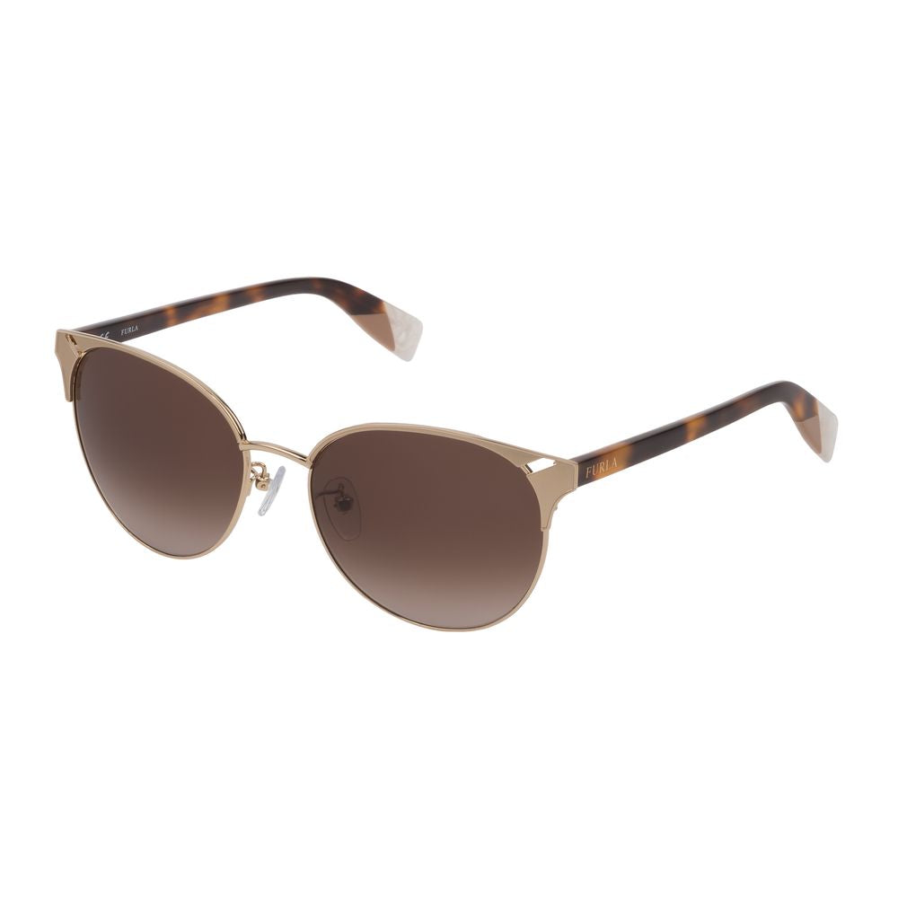 Furla Rose Gold Metal Sunglasses