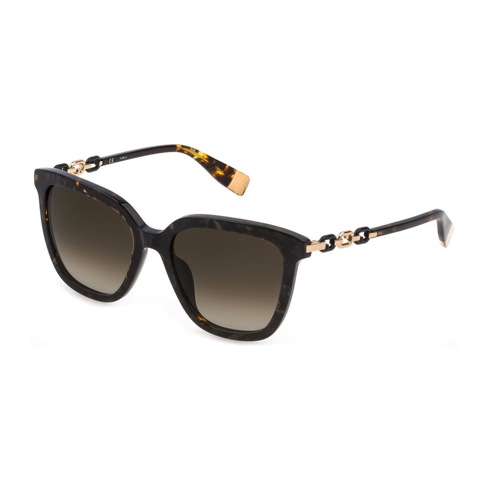 Furla Brown Plastic Sunglasses