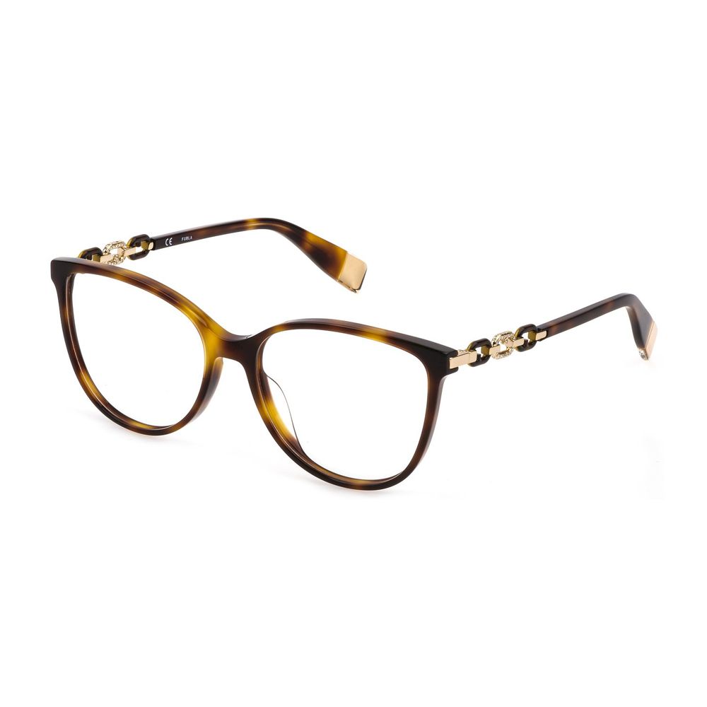 Furla Brown Plastic Frames