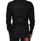 Dolce & Gabbana Black King Crown Embroidered GOLD Dress Shirt