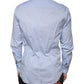 Dolce & Gabbana Light Blue MARTINI Cotton Dress Formal Shirt