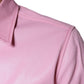 Dolce & Gabbana Pink Cotton Collared Button Down Shirt