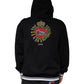 Dolce & Gabbana Black Sacred Heart Crown Hooded Sweatshirt Sweater