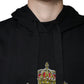 Dolce & Gabbana Black Sacred Heart Crown Hooded Sweatshirt Sweater