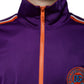 Dolce & Gabbana Purple Polyester Full Zip Long Sleeve Sweater