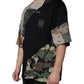 Dolce & Gabbana Multicolor Camouflage Cotton Round Neck T-shirt